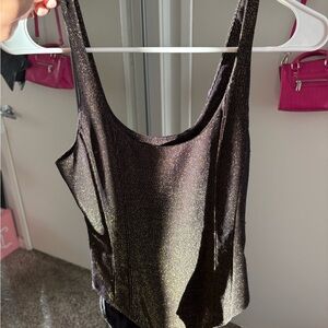 Forever 21 Black Sparkle Tank Top